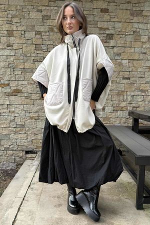 Soft Tech Jersey Puff Jacket Stone